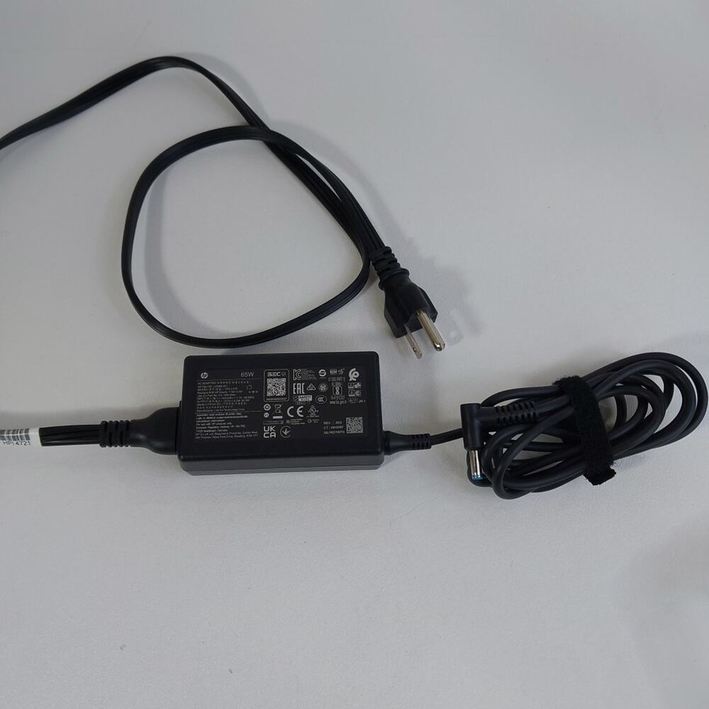 GENUINE HP‎ TPN-LA16 L25298-001 65W AC Adapter 19.5V Blue Tip Laptop Charger